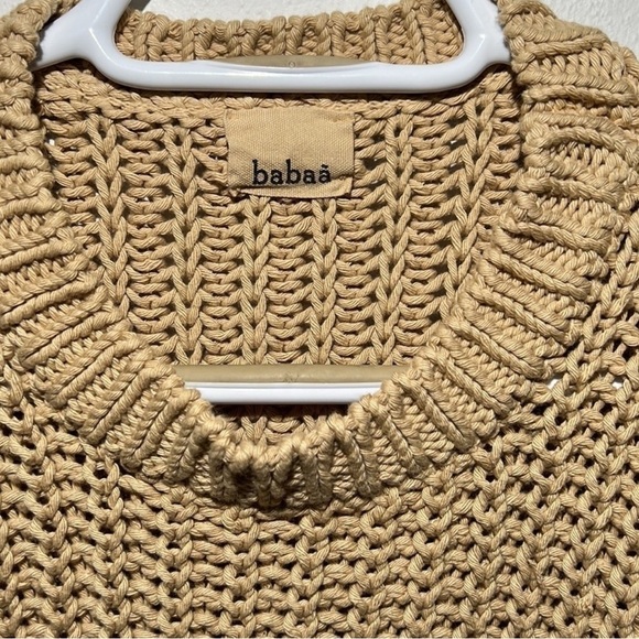 BABAA Cotton Sweater Pullover Natural #18 - Picture 6 of 9